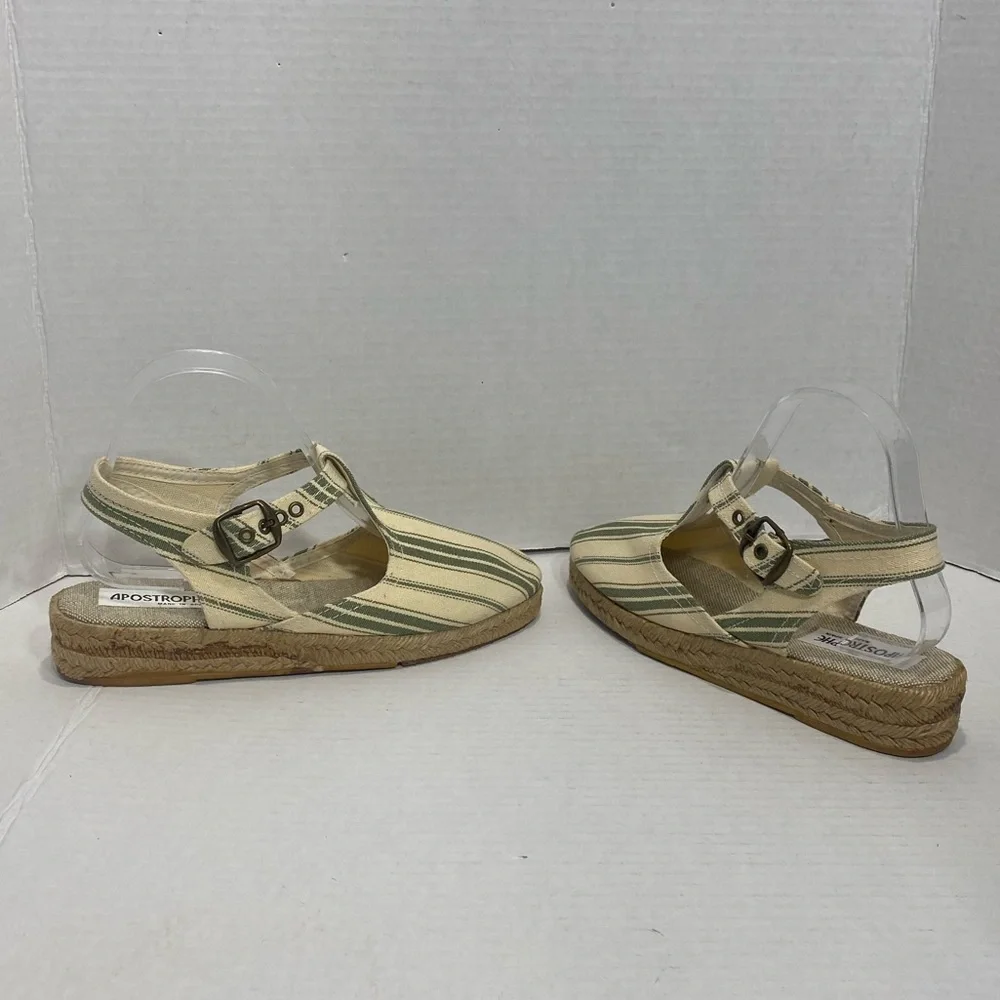 Apostrophe || Woman’s striped espadrilles size 7